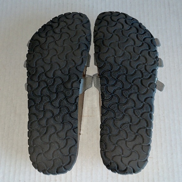 Birki By Birkenstock Silver Pebbled Xenia Sandals - Picture 8 of 8